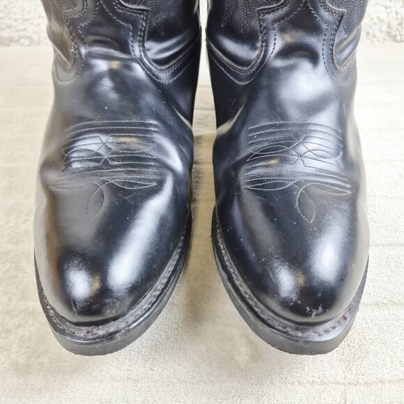 Laredo Cowboy Boots 4240 Men's Size 11.5 EW Wide Black Western-style Pre-owned - Picture 5 of 12
